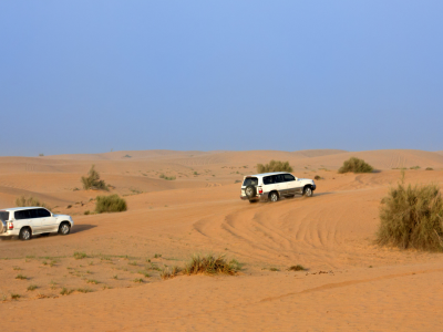 Reizen Staelens Groepsreis Dubai woestijn safari jeep