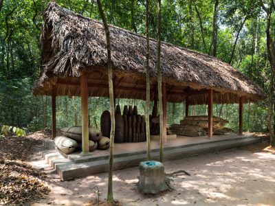 Cu Chi Tunnel, war bombs and combat equipment