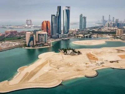 luchtaanzicht abu dhabi